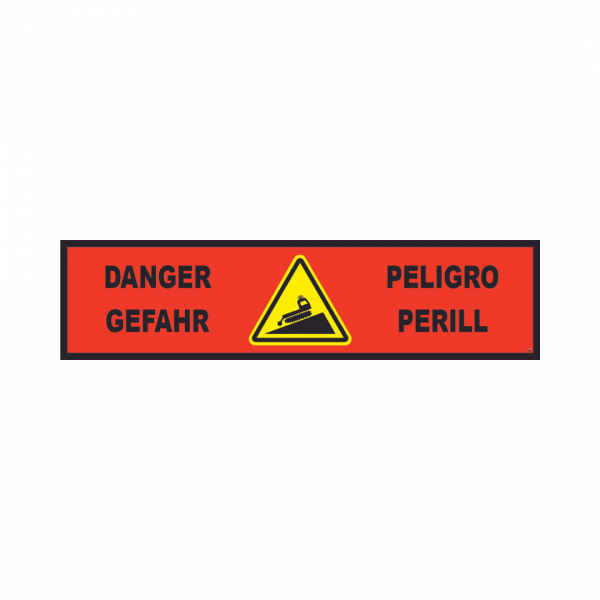 Banderole horizontale 2000X500 "DANGER" Damage FR-DE-ES-CA  # MONTEE BANH022-M
